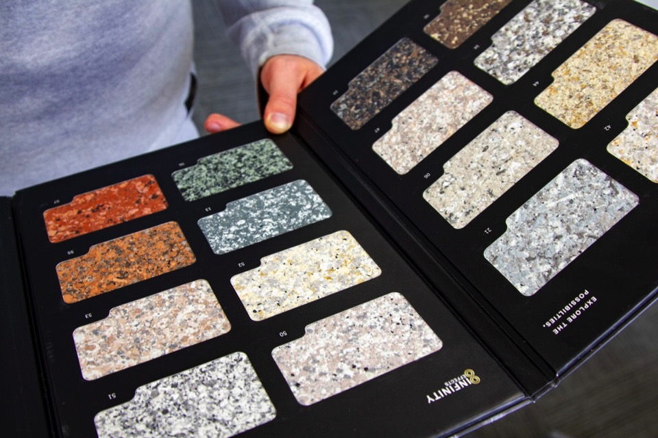 Spray Granite Samples